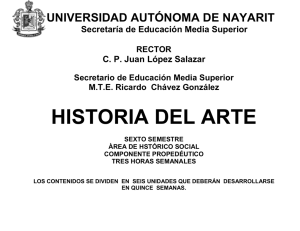 PROGRAMA DE HISTORIA DEL ARTE 272KB Mar 20 2012 08