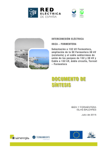 Subestación a 132 kV Formentera, ampliación de la SE Formentera