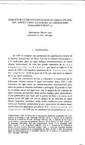 JUDICATURA E INSTTTUCTONALTDAD EN CHrLE (1776