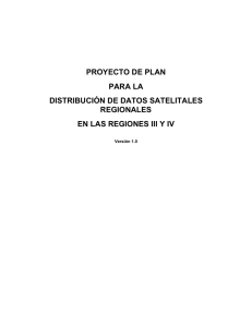 proyecto de plan para la distribución de datos satelitales