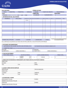 APPLICATION CLARIA 2014 ESP.ai - Claria