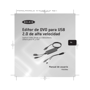 Editor de DVD para USB 2.0 de alta velocidad