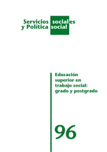 Grado y Postgrado - Consejo General del Trabajo Social