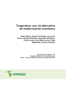 Tungurahua: una vía alternativa de modernización económica