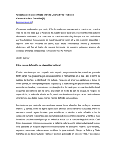 Globalización: un conflicto entre la Libertad y la Tradición