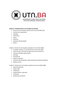 MODULO I: INTRODUCCIÓN A LOS SISTEMAS DE GESTIÓN