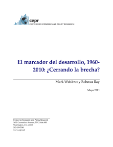 El marcador del desarrollo, 1960- 2010