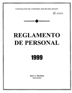 Reglamento de Personal - Corporación del Fondo del Seguro del