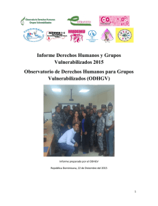 Informe Derechos Humanos y Grupos Vulnerabilizados 2015