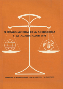 El estado mundial de la agricultura y la alimentación, 1958