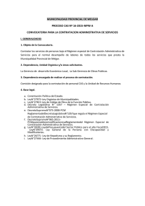 municipalidad provincial de melgar proceso cas nº 16-2015-mpm
