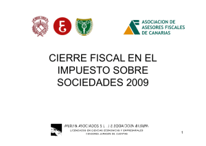 CIERRE FISCAL EN EL IMPUESTO SOBRE SOCIEDADES 2009