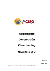 Reglamento Competición Cheerleading Niveles 1-2-3