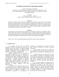 Un sistema ad hoc para la evaporación de metales