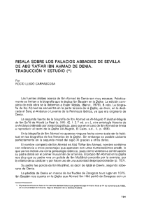 pdf Risala sobre los palacios abbadíes de Sevilla de Abu Yafar Ibn