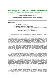 Real Decreto 818/2009, de 8 de mayo, por el que se aprueba el