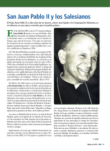 San Juan Pablo II y los Salesianos