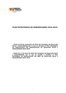 plan estrategico de subvenciones 2016-2019