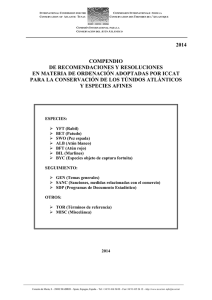 Recomendaciones ICCAT, 2014 - Confederación Española de