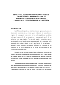 impulso del cooperativismo agrario y de las organizaciones