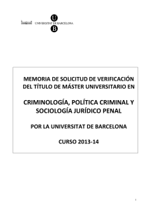 criminología, política criminal y sociología jurídico penal