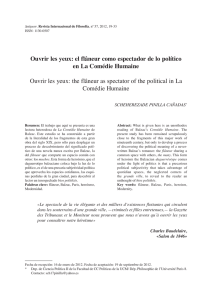 Ouvrir les yeux: el flâneur como espectador de lo político en La