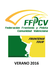 normativa frontenis tour 2016 - Federación de Frontenis y Pelota de
