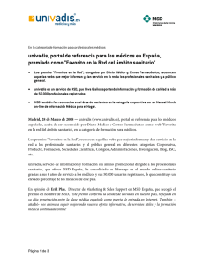 univadis, portal de referencia para los médicos en España
