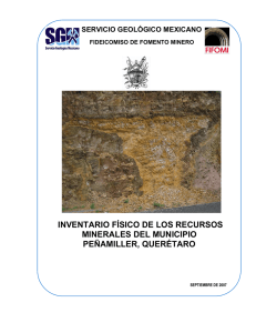 inventario físico de los recursos minerales del municipio peñamiller