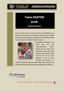 Tubos EASTON A/C/E - Taller de Arquería