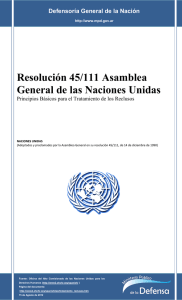 Resolución 45/111 Asamblea General de las Naciones Unidas
