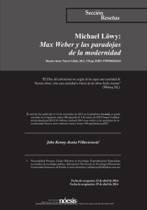 Michael Löwy: Max Weber y las paradojas de la modernidad