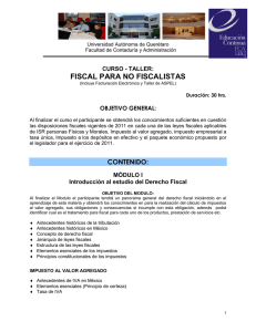 fiscal para no fiscalistas - Universidad Autónoma de Querétaro