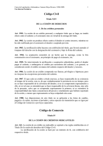 Código Civil Código de Comercio - ramos on