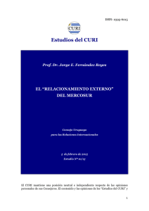 Estudios del CURI - Consejo Uruguayo para las Relaciones