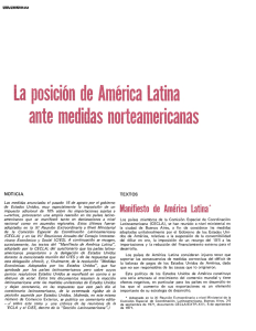 La posición de América Latina ante medidas norteamericanas