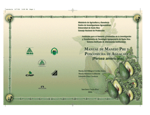 Manual de manejo pre y poscosecha de Aguacate (Persea
