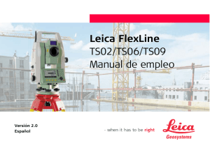 Leica FlexLine TS02/TS06/TS09 Manual de empleo
