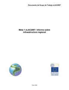 Meta 1 eLAC2007: Informe sobre infraestructura regional