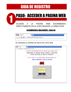 GUIA DE REGISTRO PASO: ACCEDER A PAGINA WEB