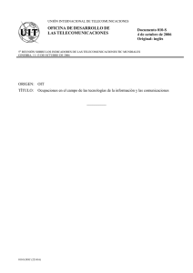 oficina de desarrollo de las telecomunicaciones