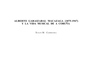 Alberto Garaizábal Macazaga (1875-1947) y la vida musical de A