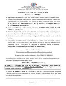 pasaporte nuevo para menor de edad