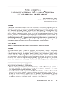 partidos políticos y movimientos sociales en