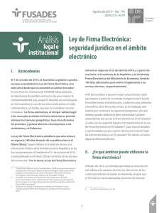 Ley de Firma Electrónica - Fundación Salvadoreña para el