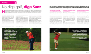 No diga golf, diga Sanz - Real Federación Española de Golf