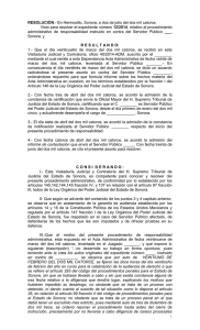Resolución No. 12/2014 - Poder Judicial del Estado de Sonora