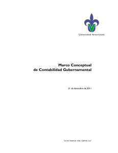 Marco Conceptual de Contabilidad Gubernamental