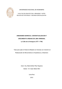 UNIVERSIDAD NACIONAL DE INGENIERIA URBANISMO