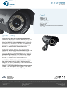 i3R515HB LPR Camera Specifications